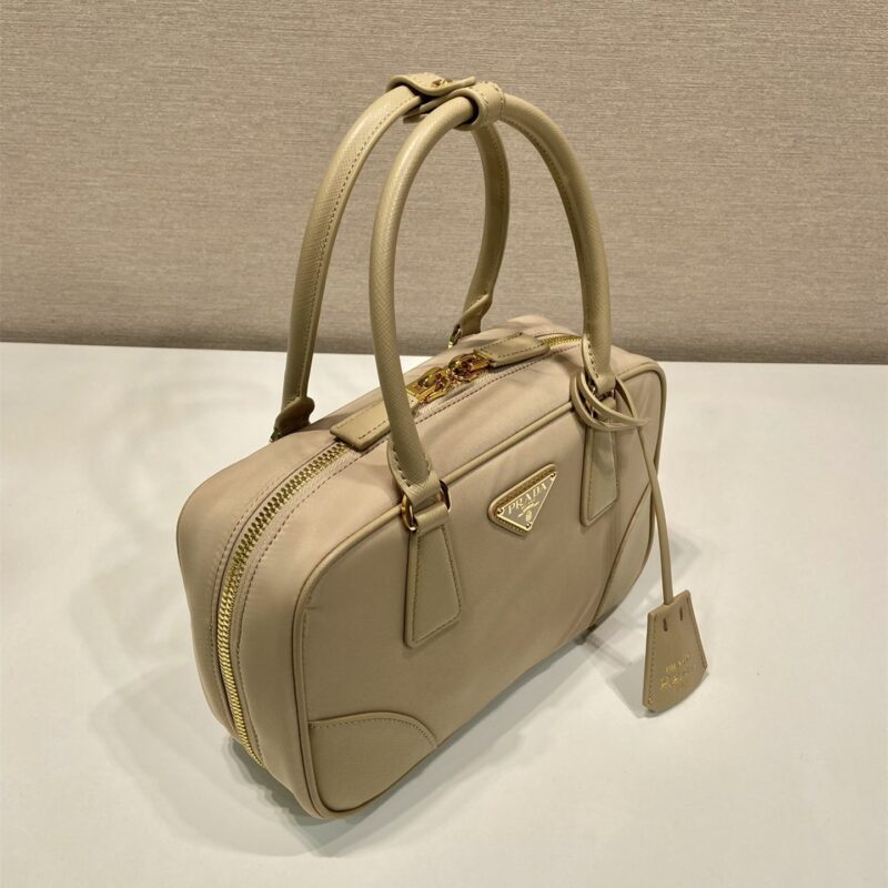 Prada*ReEdition系列手提袋1BB121小号卡其免检版 - Image 4