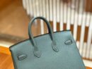 爱马仕 Birkin 25cm 青天蓝 Togo小牛皮 银扣 原版蜜蜡线 顶级手工缝制