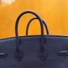 爱马仕 Birkin 25cm togo牛皮 午夜蓝 金扣 全手工缝制