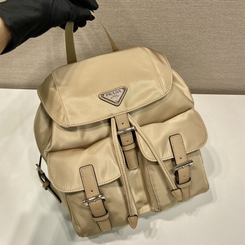 Prada男士双肩包系列1BZ677棕色免检版 - Image 5