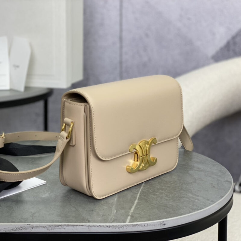 Celine*Triomphe系列手袋188423奶茶色免检版 - Image 3