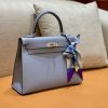 b674b138da1c039.jpg 爱马仕 Kelly 凯莉包 掌纹牛皮 冰川蓝 银扣 28cm 全手工 现货