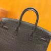 爱马仕 Birkin 25cm 石墨灰 一级尼罗鳄鱼皮 金扣 原版蜜蜡线 顶级手缝