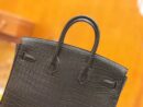 爱马仕 Birkin 25cm 石墨灰 一级尼罗鳄鱼皮 金扣 原版蜜蜡线 顶级手缝