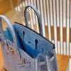 爱马仕 Birkin 30cm 浅水蓝 金扣 一级皮 尼罗鳄鱼皮 臻品级别