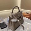 爱马仕 Kelly凯莉包 togo小牛皮 大象灰 进口原料 原版蜜蜡线 金扣 28cm