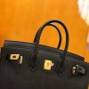 爱马仕 Birkin 25cm swift 牛皮 经典黑 金扣 全手工缝制