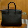 爱马仕 Birkin 30 鸵鸟皮 经典黑 银扣 全手工缝制