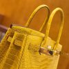 爱马仕 Birkin 30cm 琥珀黄 一级野生湾鳄 金扣 原版蜜蜡线 顶级手缝