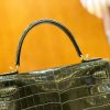 爱马仕 Kelly 28cm 橄榄绿 一级尼罗鳄 金扣 原版蜜蜡线 顶级手缝