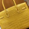 爱马仕 Birkin 30cm 琥珀黄 一级野生湾鳄 金扣 原版蜜蜡线 顶级手缝