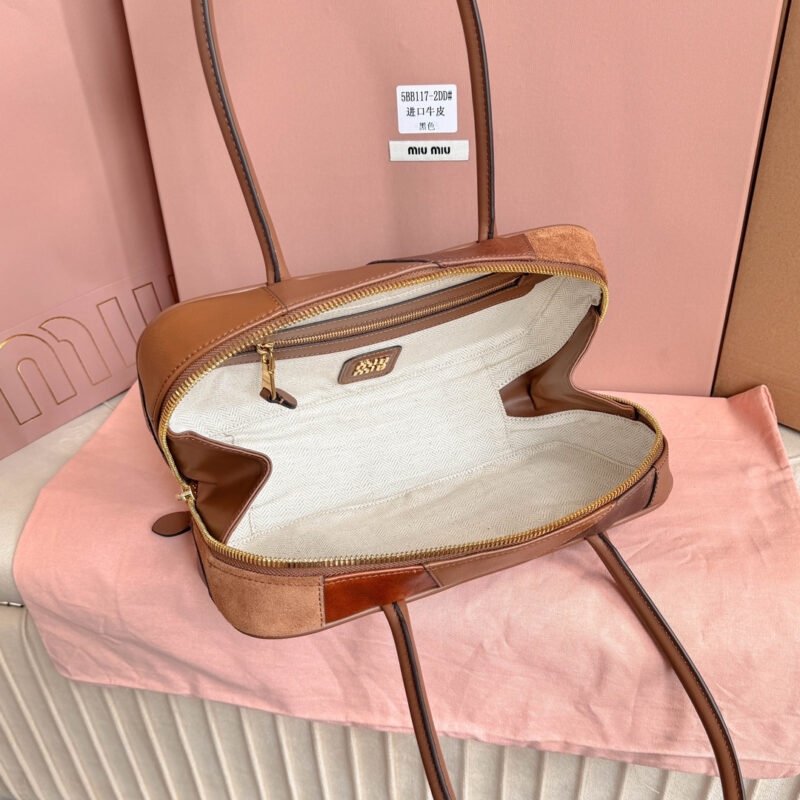 miumiu缪缪*Arcedir系列5BB148几何图案保龄球包免检吧 - Image 7