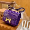 ba3f5a5720587bc.jpg 爱马仕 Constance 空姐包 湾鳄 倒V 紫水晶 顶端级别 臻品级别 金扣 23cm