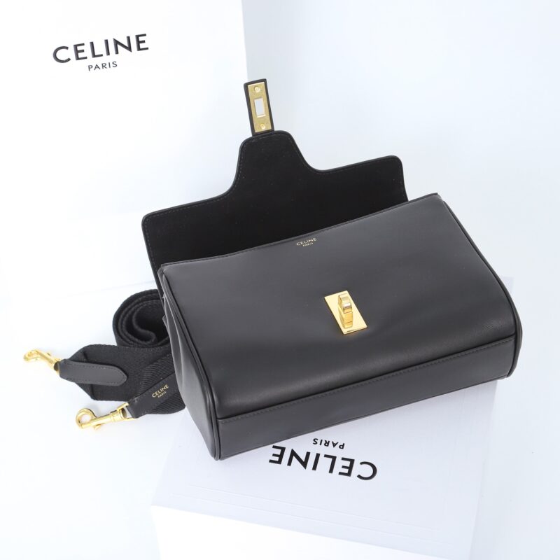 Celine*Soft16系列单肩包196853黑色免检版 - Image 8