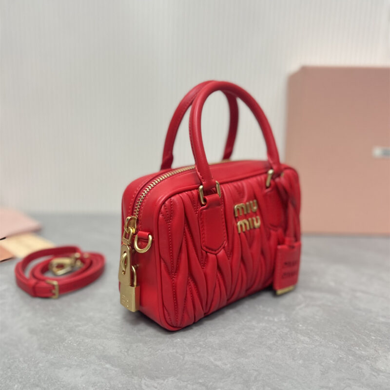 miumiu缪缪TooPretty系列5BB123保龄球手袋红色 - Image 3