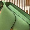 爱马仕 Constance空姐包 掌纹牛皮 牛油果绿 金扣 24cm 蜡线 全手工缝制