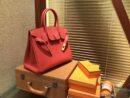 爱马仕 Birkin铂金包 罂粟橘 德国togo小牛皮 原版蜜蜡线 顶级手缝 金扣 30cm