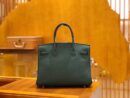 爱马仕 Birkin 30cm 松柏绿 Togo小牛皮 金扣 原版蜜蜡线 顶级手工缝制