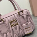 miumiu缪缪TooPretty系列5BB123保龄球手袋粉色
