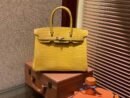 爱马仕 Birkin铂金包 琥珀黄 一级皮 尼罗鳄鱼 进口原料 顶级手缝工艺 30cm