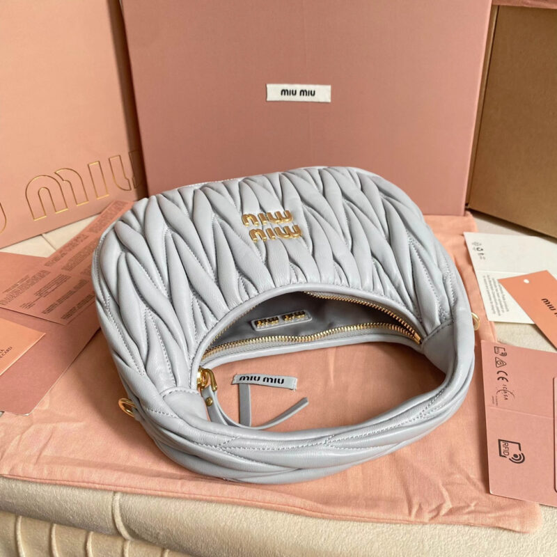 miumiu缪缪*Matelasse系列5BC125手袋矢车菊免检版 - Image 7