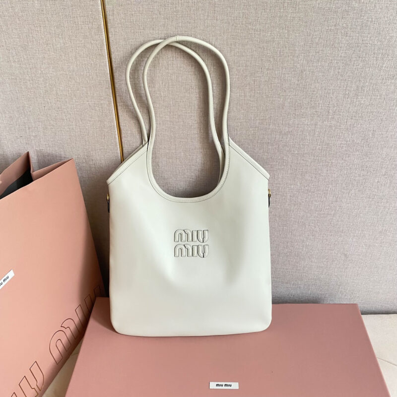 miumiu缪缪*IVY系列5BG231限定款Tote包白色免检版 - Image 6