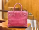 爱马仕 Birkin 30cm 玉兰粉 银扣 一级皮 尼罗鳄鱼皮 臻品级别