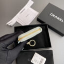 Chanel AP0223零钱包蓝色鱼子酱金扣免检版