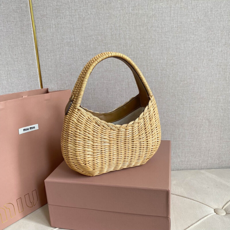 miumiu缪缪*5BC125竹编包菜篮子免检版 - Image 4