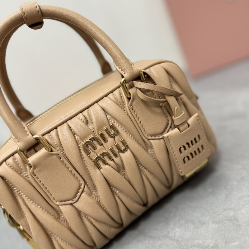 miumiu缪缪TooPretty系列5BB123保龄球手袋棕色 - Image 5