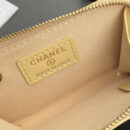 Chanel AP0223零钱包黄色鱼子酱金扣免检版