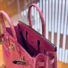 c01e776f586b0fd.jpg 爱马仕 Birkin 30cm 玉兰粉 银扣 一级皮 尼罗鳄鱼皮 臻品级别