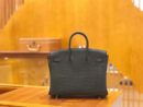 爱马仕 Birkin 25cm 石墨灰 一级尼罗鳄鱼皮 金扣 原版蜜蜡线 顶级手缝