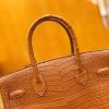 爱马仕 Birkin 30cm 金棕 一级野生湾鳄 金扣 原版蜜蜡线 顶级手缝