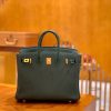 c173538d7f78cd0.jpg 爱马仕 Birkin 铂金包 松林绿 Touch 牛皮拼鳄鱼皮 金扣 25cm