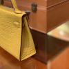 爱马仕 Mini Kelly 迷你凯莉 柠檬黄 一级美洲鳄鱼皮 全手工缝制 臻品级别 金扣 19cm 2代