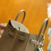 c1b33f5ae758b35.jpg 爱马仕 Birkin 25cm 大象灰 Epsom 掌纹小牛皮 银扣 原版蜜蜡线 顶级手缝