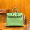 爱马仕 Birkin 25cm 牛油果绿 Togo小牛皮 金扣 原版蜜蜡线 顶级手工缝制