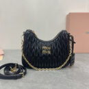miumiu缪缪*5BH211单肩包黑色免检版