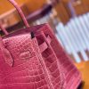c304f5e6859dd59.jpg 爱马仕 Birkin 30cm 玉兰粉 银扣 一级皮 尼罗鳄鱼皮 臻品级别
