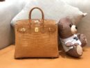 爱马仕 Birkin 25cm 太妃金 一级美洲鳄 金扣 原版蜜蜡线 顶级手工