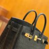 爱马仕 Birkin 25cm 石墨灰 一级尼罗鳄鱼皮 金扣 原版蜜蜡线 顶级手缝
