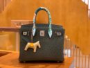 爱马仕 Birkin 30 鸵鸟皮 锡器灰 全手工缝制