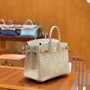 爱马仕 新增现货 Birkin 铂金包 尼罗哑光 香草白 金扣 25cm