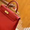 爱马仕 Kelly 28cm 中国红 金扣 Epsom掌纹牛皮 全手工缝制 臻品级别
