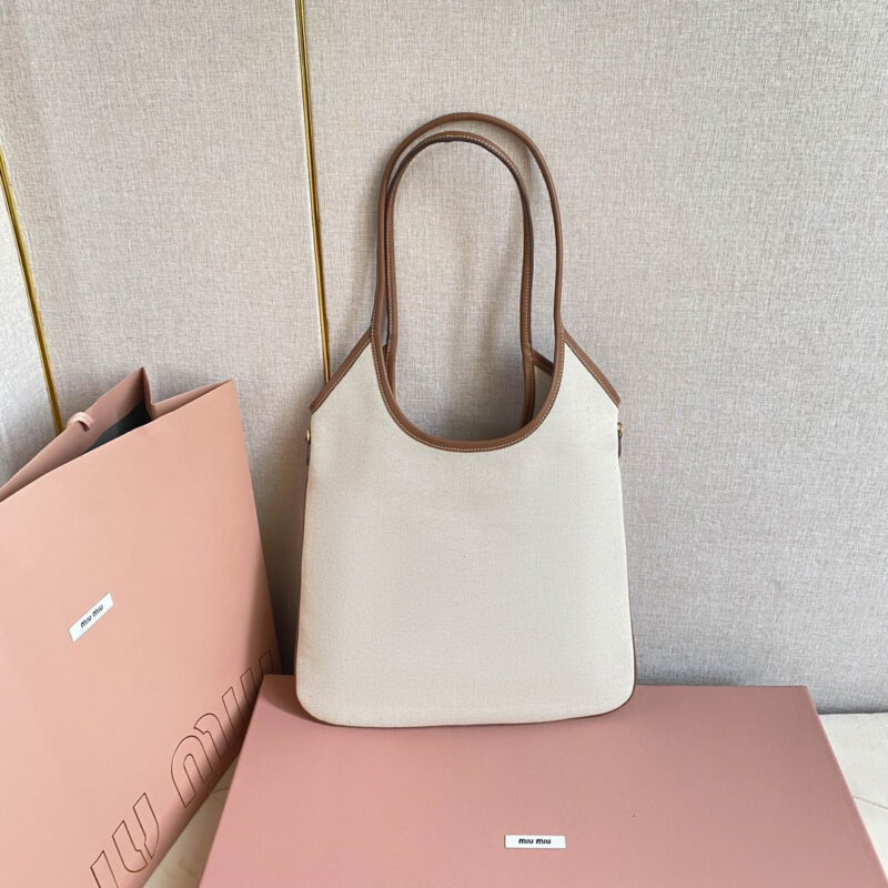 miumiu缪缪*IVY系列5BG231限定款Tote包帆布免检版 - Image 3