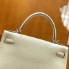 爱马仕 Kelly 28cm togo 牛皮 奶昔白 银扣 全手工缝制 现货