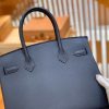 c7dcaedf9accbcc.jpg 爱马仕 Birkin 30cm 掌纹牛皮 内缝 午夜蓝 金扣 全手工缝制