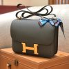 爱马仕 康斯坦 Constance 空姐包 锡器灰 德国进口牛皮 全手工缝制 金扣 24cm