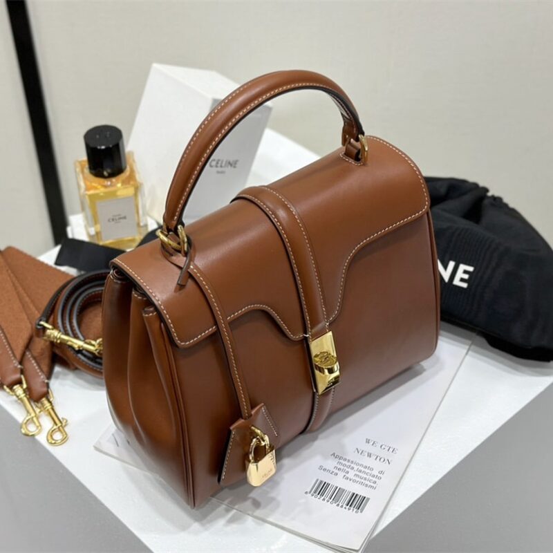 Celine*Cles16系列手袋188003棕色免检版 - Image 6
